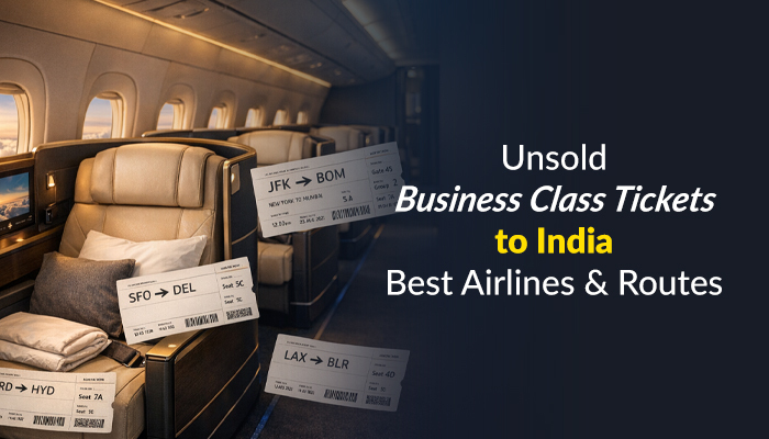 Best Airlines & Routes for Unsold Business Class Tickets to India